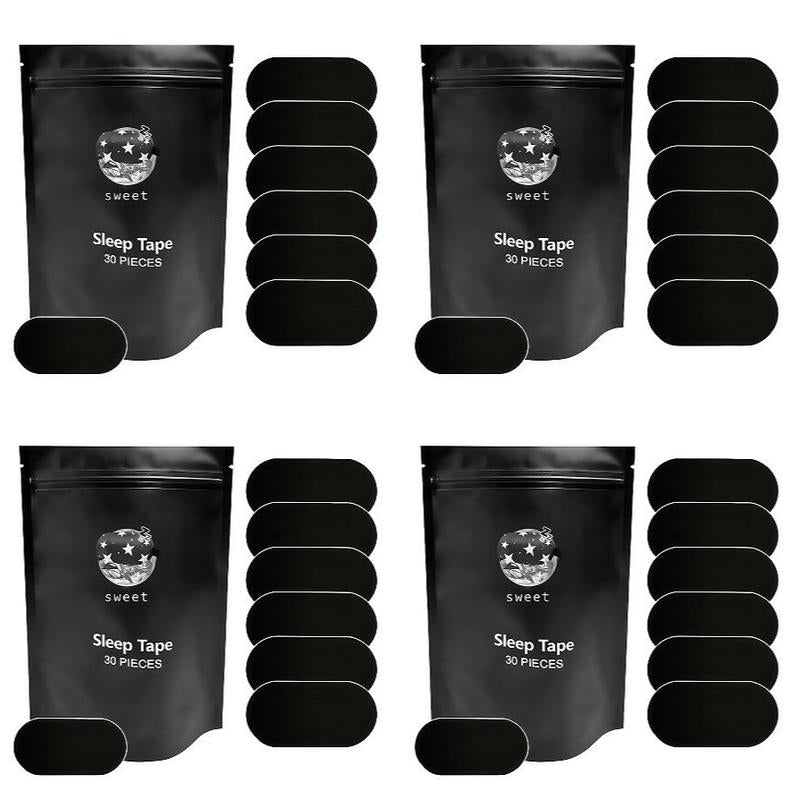Everest Mouth Tape 120 Strips 4-Month Supply Hypoallergenic Adhesive Gentle Ultra Breathable Stop Snoring Sleep Tape Sports Accessory Black and Pink