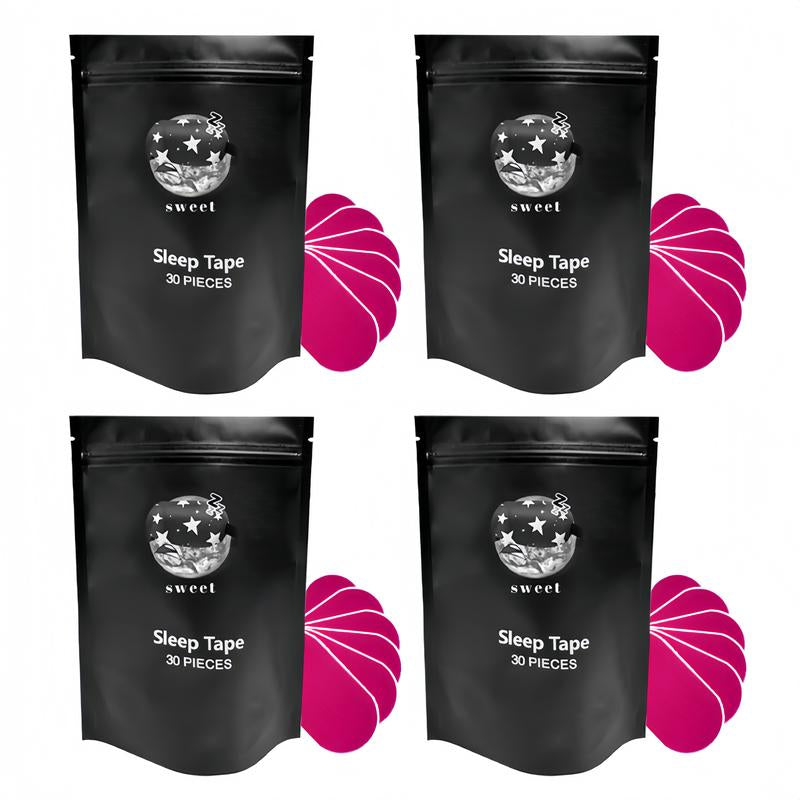 Everest Mouth Tape 120 Strips 4-Month Supply Hypoallergenic Adhesive Gentle Ultra Breathable Stop Snoring Sleep Tape Sports Accessory Black and Pink