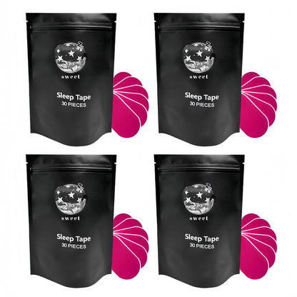 Everest Mouth Tape 120 Strips 4-Month Supply Hypoallergenic Adhesive Gentle Ultra Breathable Stop Snoring Sleep Tape Sports Accessory Black and Pink