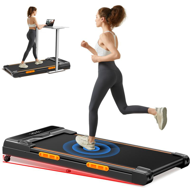 UMAY Fitness under Desk Treadmill, High Definition Big Screen Walking Pad for Home Small, 2.5 HP Quiet Brushless, 265 LBS Capacity