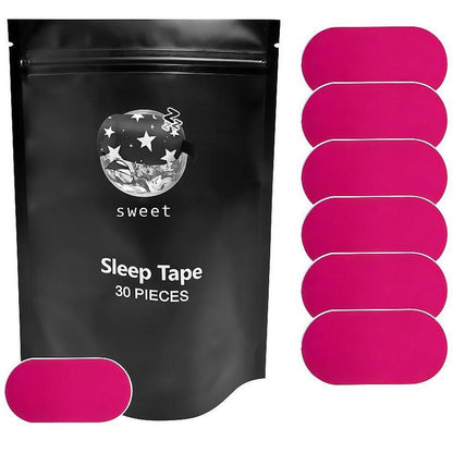 Everest Mouth Tape 120 Strips 4-Month Supply Hypoallergenic Adhesive Gentle Ultra Breathable Stop Snoring Sleep Tape Sports Accessory Black and Pink
