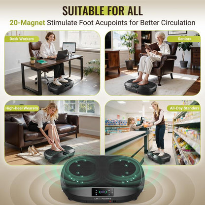 【FLYBIRD & Feierdun】Vibration Plate Machines – Multiple Styles & Colors, Strong Load Capacity, Lymphatic Drainage Machines, Whole Body Workout with 2 Resistance Bands