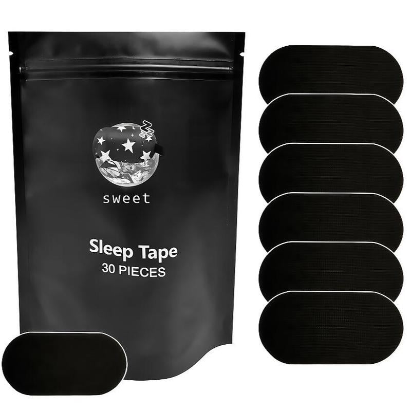 Everest Mouth Tape 120 Strips 4-Month Supply Hypoallergenic Adhesive Gentle Ultra Breathable Stop Snoring Sleep Tape Sports Accessory Black and Pink