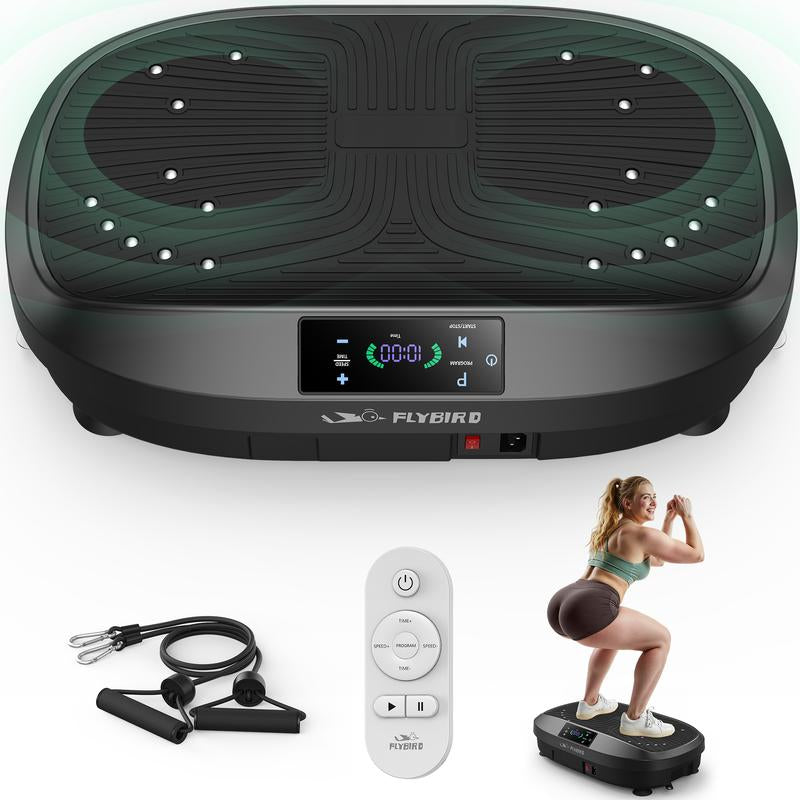 【FLYBIRD & Feierdun】Vibration Plate Machines – Multiple Styles & Colors, Strong Load Capacity, Lymphatic Drainage Machines, Whole Body Workout with 2 Resistance Bands