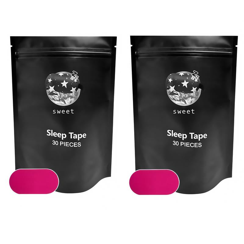 Everest Mouth Tape 120 Strips 4-Month Supply Hypoallergenic Adhesive Gentle Ultra Breathable Stop Snoring Sleep Tape Sports Accessory Black and Pink