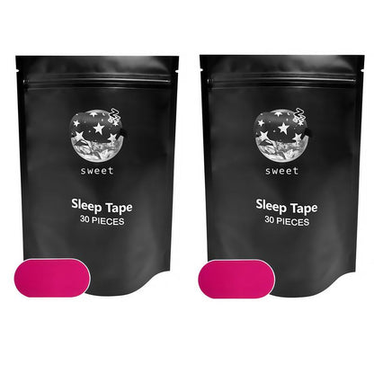 Everest Mouth Tape 120 Strips 4-Month Supply Hypoallergenic Adhesive Gentle Ultra Breathable Stop Snoring Sleep Tape Sports Accessory Black and Pink